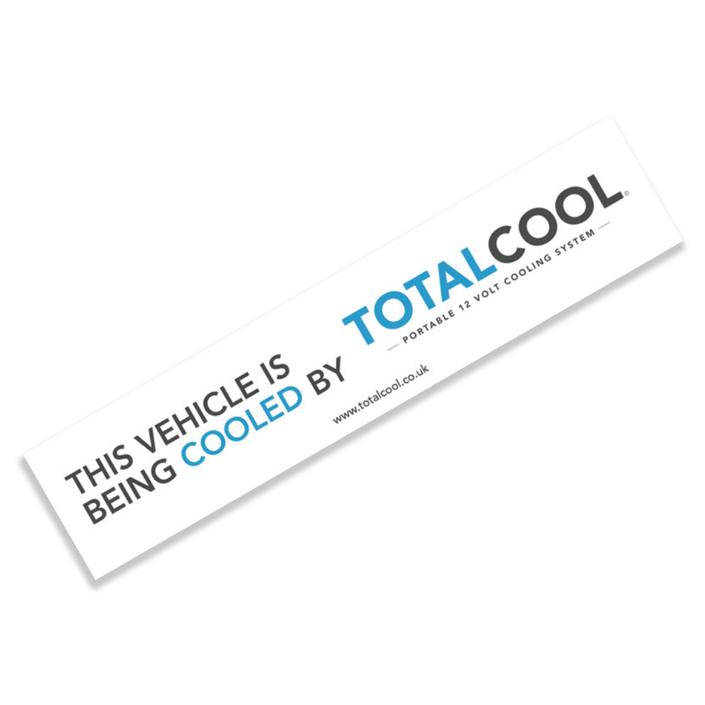 Removable Totalcool Window Sticker